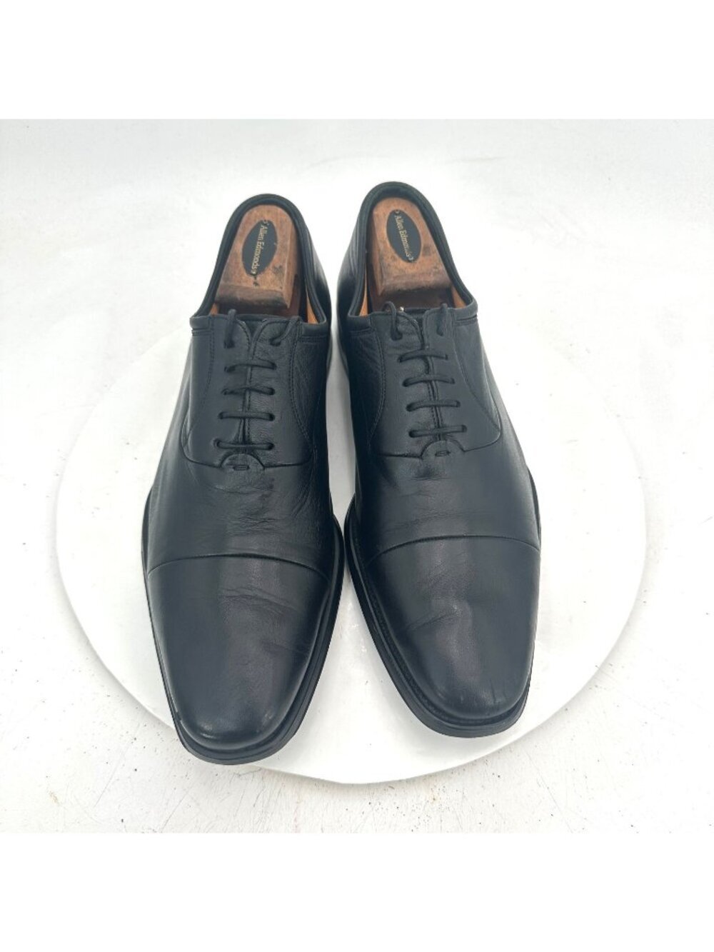 Magnanni Men Size 8.5D Black Leather Wingtip Cap Toe Lace Up Oxford Dress Shoes